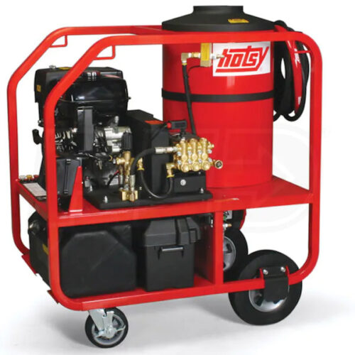 Hotsy 1075BE Compact Hot Water Pressure Washer | Gas Engine Roll Cage Series