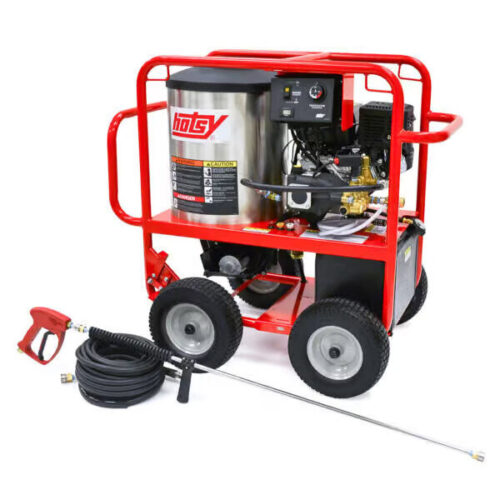 Hotsy 1075SSE CAL Hot Water Pressure Washer | Gas Engine Roll Cage Series